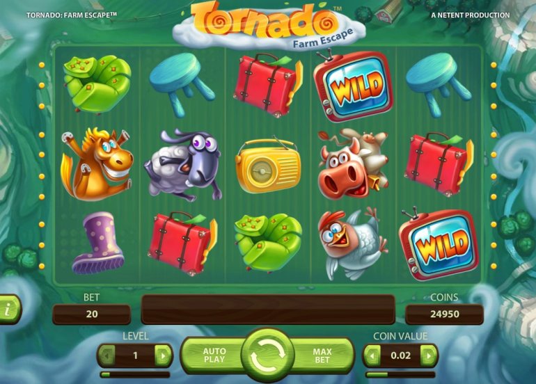 Tornado Farm Escape Online-Spielautomat